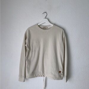 AigleCream Lightweight Crewneck Sweatshirt
